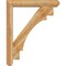 Ekena Millwork Merced Craftsman Rough Sawn Bracket w/ Offset Brace, Western Red Cedar, 6"W x 34"D x 42"H BKT0604X34X42MRC04RWR - alternate 4